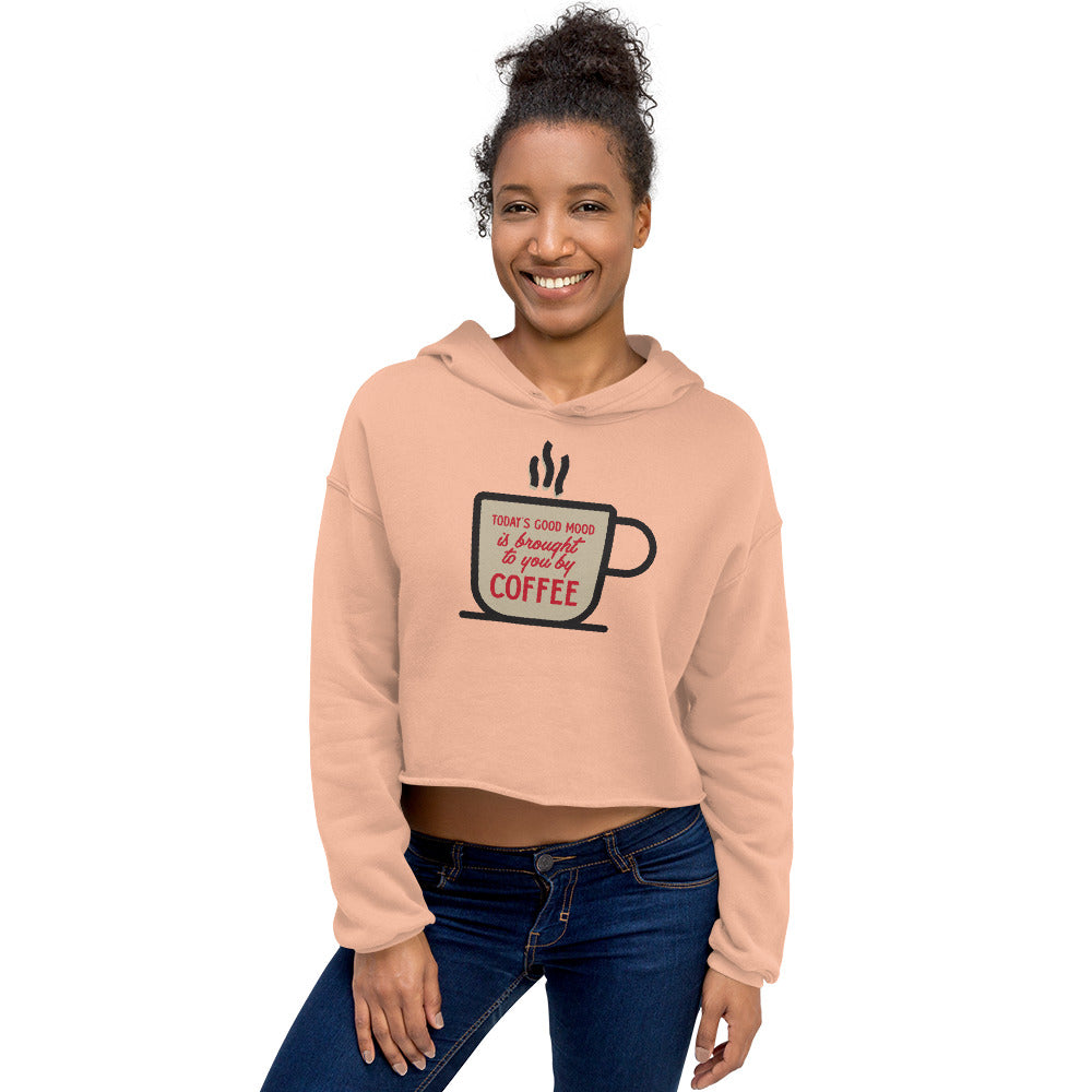 Todays Good Mood Crop Hoodie