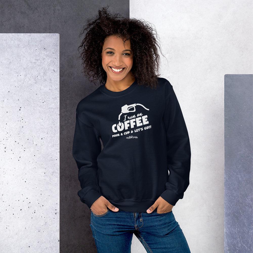 Coffee run sales wine sweatshirt